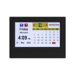 Artiss 7" Digital Day Clock Calendar Alarm Black - Image 3
