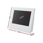 Artiss 7" Digital Day Clock Calendar Alarm White - Image 2