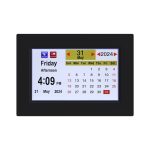 Artiss 8" Digital Day Clock Calendar Alarm Black - Image 3