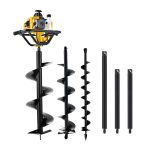 Giantz Post Hole Digger 82CC Petrol Motor Drill Borer Fence Extension Auger Bits - Image 3