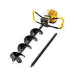 Giantz 74CC Post Hole Digger 200mm Petrol Drill Auger Extension Bits