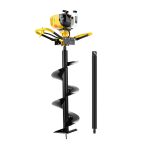 Giantz 74CC Post Hole Digger 300mm Petrol Drill Auger Extension Bits - Image 3