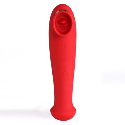 MAIA DESTINY 15-Function Rechargeable Suction + Vibration + 3 Motors RED