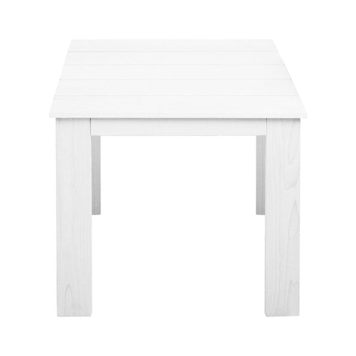 Gardeon Coffee Side Table Wooden Desk Outdoor Furniture Camping Garden White - Image 3