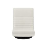 Artiss Floor Lounge Sofa Swivel Foldable Linen White - Image 3