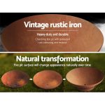 Grillz Fire Pit Bowl Cast Iron Rustic 70cm - Image 3