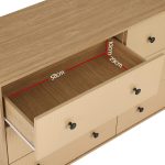 Artiss 6 Chest of Drawers Tallboy Cabinet - RUTH Pine - Image 3