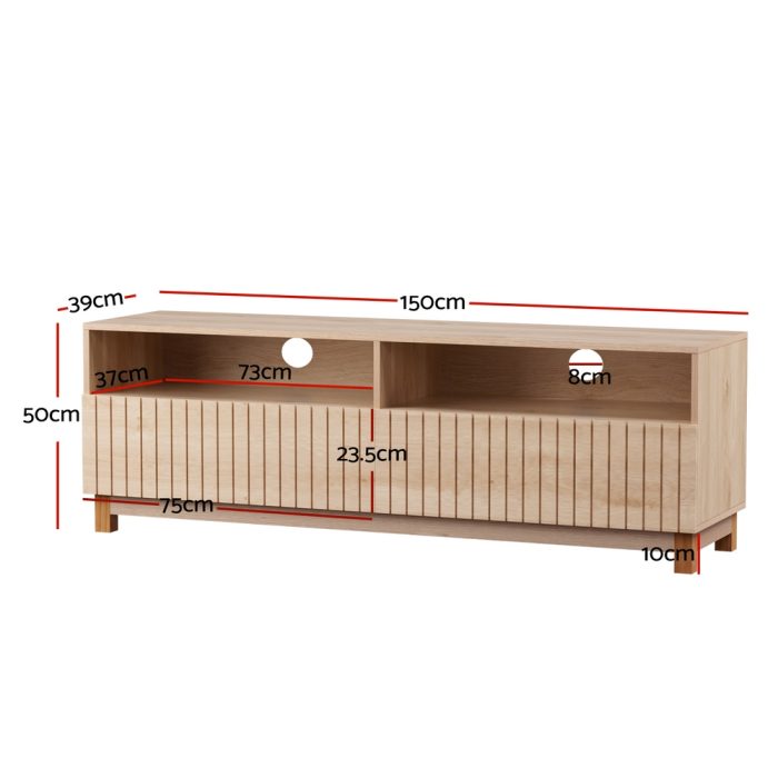 Artiss TV Cabinet Entertainment Unit Stand 150CM - Image 2