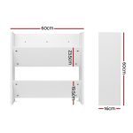 Artiss Shoe Rack 2-tier 12 Pairs Wall Mounted x2 - White - Image 2