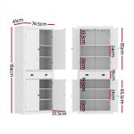 Artiss Buffet Sideboard Cupboard Cabinet White - Image 2