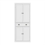 Artiss Buffet Sideboard Cupboard Cabinet White - Image 3