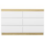 Artiss 6 Chest of Drawers Cabinet Dresser Table Tallboy Storage Bedroom White - Image 3