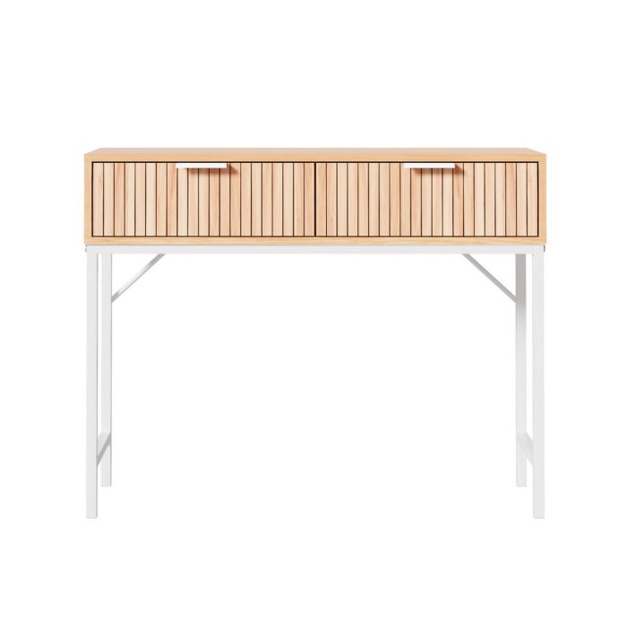 Artiss Console Table 2 Drawers 92CM - Image 3