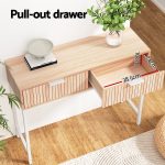 Artiss Console Table 2 Drawers 92CM - Image 4