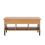 Artiss Coffee Table Lift-top Oak - Image 3