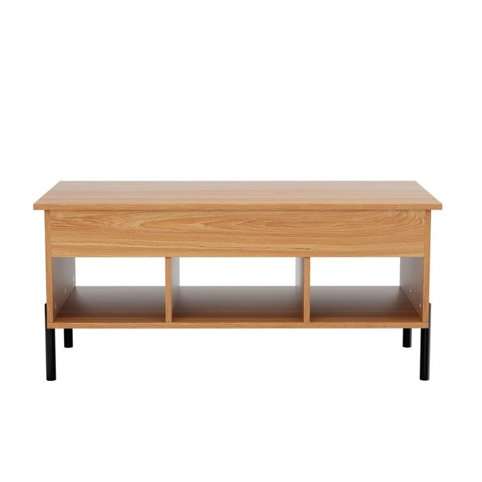 Artiss Coffee Table Lift-top Oak - Image 3