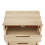 Artiss 4 Chest of Drawers Tallboy - INEZ Pine - Image 3