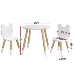 Keezi 3 Piece Kids Table and Chairs Set Activity Playing Study Children Desk - Image 2