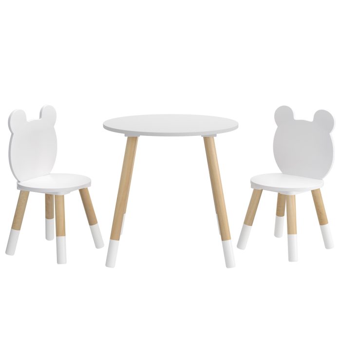 Keezi 3 Piece Kids Table and Chairs Set Activity Playing Study Children Desk - Image 3