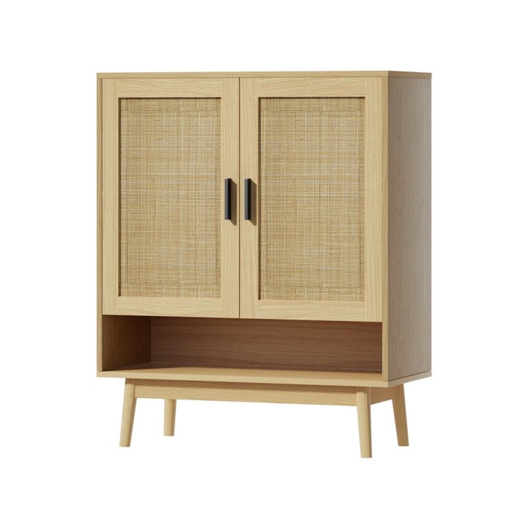 Artiss Rattan Shoe Storage Cabinet for 20 Pairs of Shoes
