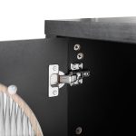 Artiss Buffet Sideboard Shelves Double Doors - Black - Image 3