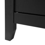 Artiss Buffet Sideboard Shelves Double Doors - Black - Image 4