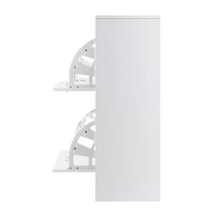 Artiss Shoe Rack Cabinet 24 Pairs Adjustable Shelves White Iris - Image 4