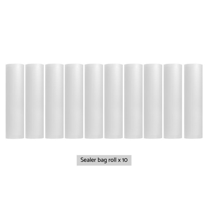 10 Rolls Food Vacuum Sealer Bags Storage Saver Heat Sealing Bag Pack 28CMX6M - Image 3