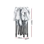 Instahut Gazebo Pop Up 3x4.5m w/Base Podx4 Marquee Folding Outdoor Wedding Camping Tent Shade Canopy White - Image 3