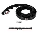 Greenfingers Garden Edging 5CM x 10M Border Support Landscape Edge Black X2 - Image 2
