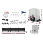 LockMaster Electric Sliding Gate Opener 800KG Keypad 4M - Image 2