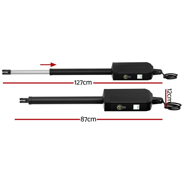 Lockmaster Dual Swing Gate Opener 20W Full Solar Power 600KG 10M - Image 2