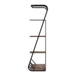 Artiss Clothes Rack Coat Stand 172cm 4-Tier Walnut - Image 4