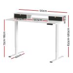 Artiss Electric Standing Desk Sit Stand Desks 120CM - Image 2