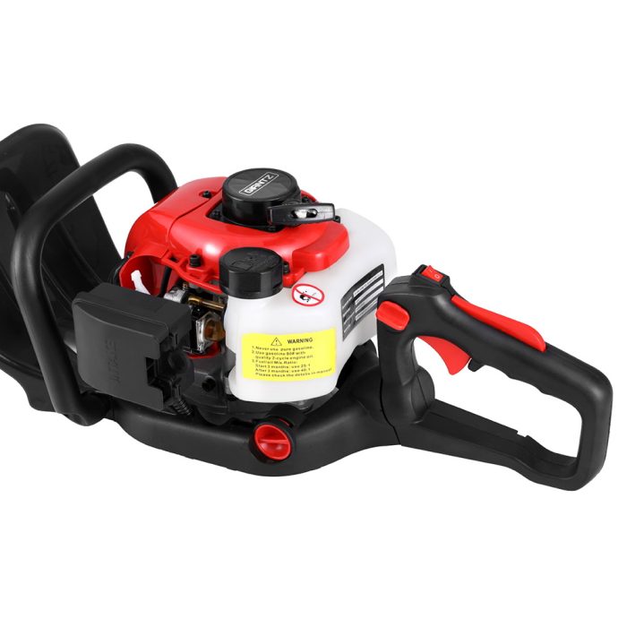 Giantz 25.4CC Petrol Hedge Trimmer 24" Dual Blade Tree Grass Garden Tool - Image 4
