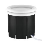 Portable Ice Bath Tub 80X80CM Inflatable Folding Bathtub Spa Massage - Image 3