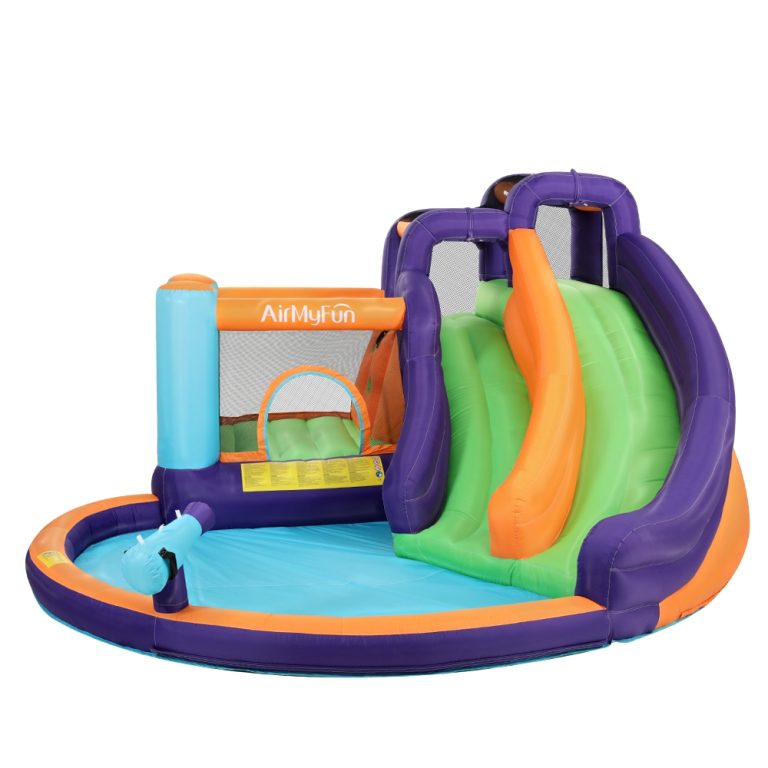 AirMyFun Inflatable Water Park for Kids with Double Slides