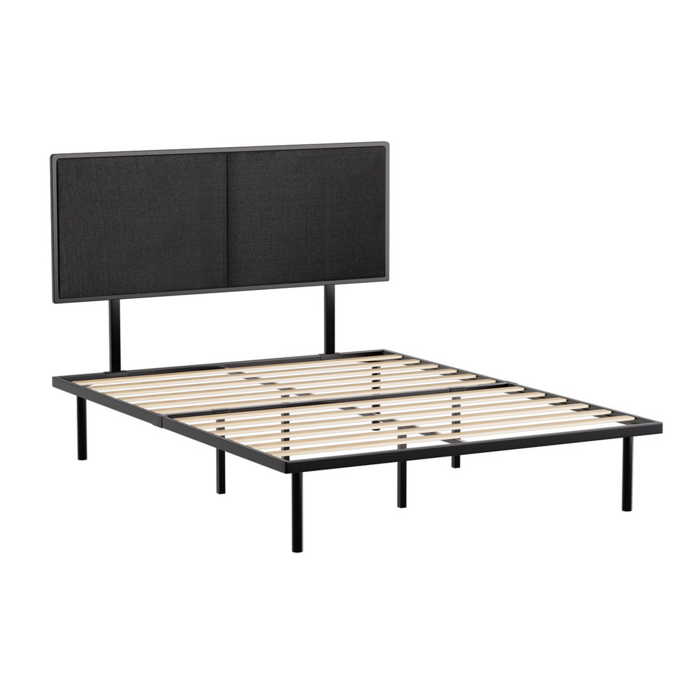 MBED-C-NOE-Q-BK-AB-185577-00 Artiss Bed Frame Queen Size Metal Frame NOE - Image 1