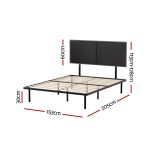 Artiss Bed Frame Queen Size Metal Frame NOE - Image 2