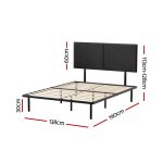 Artiss Bed Frame Double Size Metal Frame NOR - Image 2