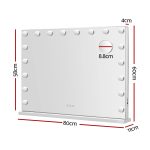 Embellir Makeup Mirror 80x58cm Hollywood Vanity with LED Light Tabletop Wall - Image 2