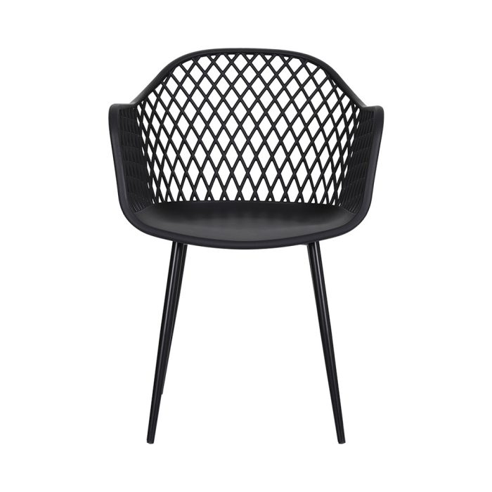 Gardeon 4PC Outdoor Dining Chairs PP Lounge Chair Patio Furniture Garden Black - Image 3