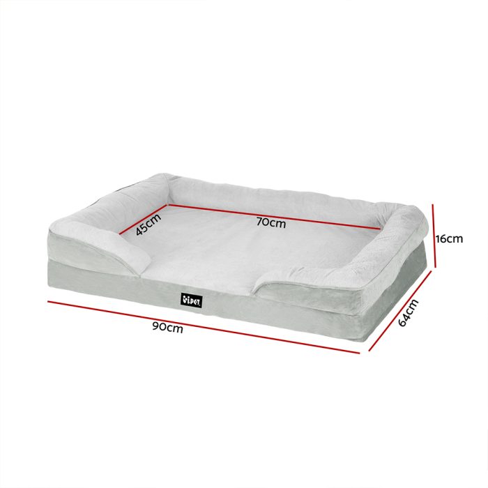 i.Pet Pet Bed Dog Calming Soft Cushion Egg Crate Large Sofa Washable Removable - Image 2