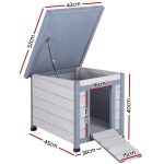 i.Pet Rabbit Hutch Outdoor Cat House Wooden Shelter Condo Small Enclosure Indoor - Image 2