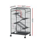 i.Pet Rabbit Cage Indoor Hutch Guinea Pig Bird Ferret Cat Hamster 110cm 4 Level - Image 2