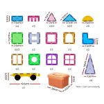Keezi 120pcs Kids Magnetic Tiles Blocks Building Educational Toys Children Gift - Image 2