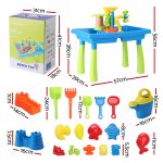 Keezi Kids Sand and Water Table Windmill Shovel Outdoor Sandpit Toys Beach Play - Image 2