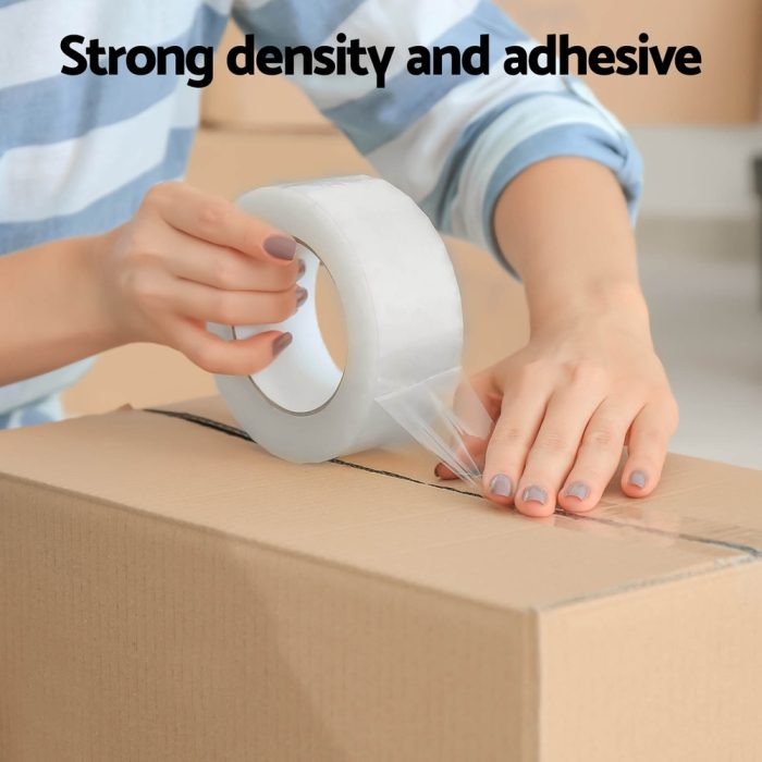 36 Rolls Packing Packaging Tape Sticky Clear Sealing Tapes Transparent 48mmx75m - Image 4