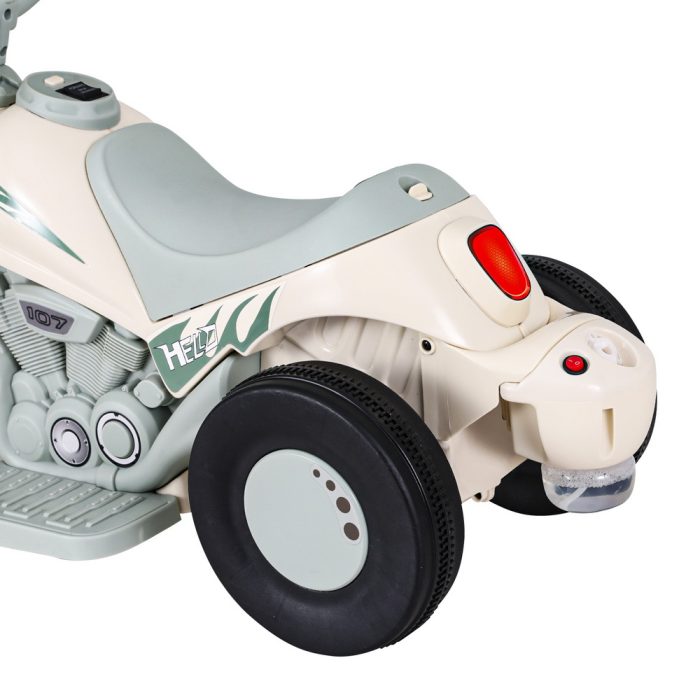 Rigo Kids Ride On Car Electric Motorcycle Motorbike with Bubble Maker Green - Image 3
