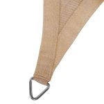 Instahut Shade Sail 2.5x3m Rectangle 280GSM 98% Sand Shade Cloth - Image 3